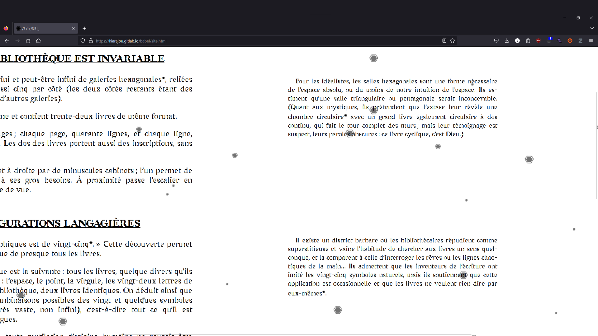 Content of the ToU. First part of the hidden terms.